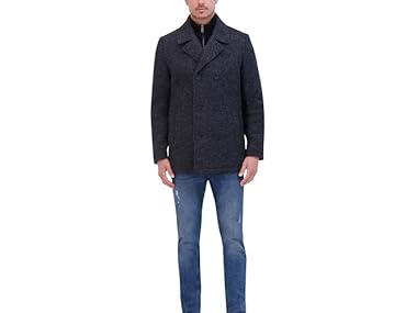 $19.99, Was $195, 89% Off! Kenneth Cole Men Men's Wool Top Coat dealfomo