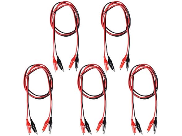 5 Groups 1M Test Leads Set with Alligator Clips