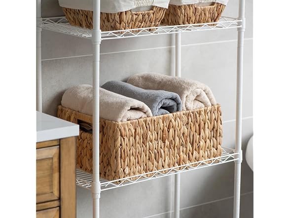 Suptinwear Large Wicker Basket for Organizing