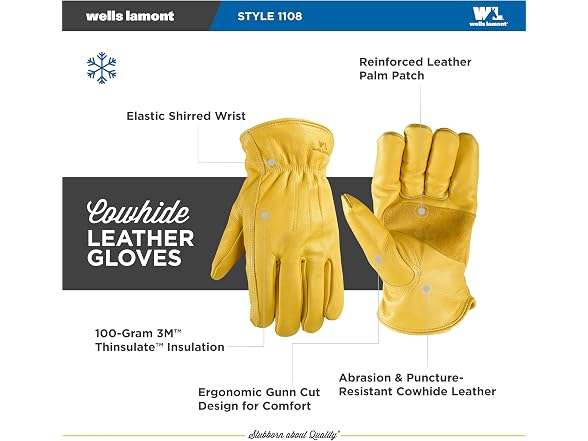 Wells Lamont Wells Lamont Men's Winter Work Gloves, |