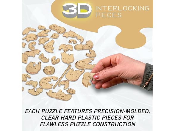 Apricot Poodle Crystal 3D Puzzle
