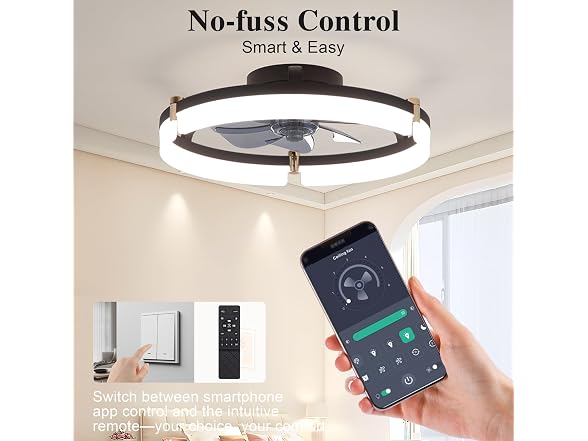 Ceiling Fans with Remote and Lights Fandelier - 20''