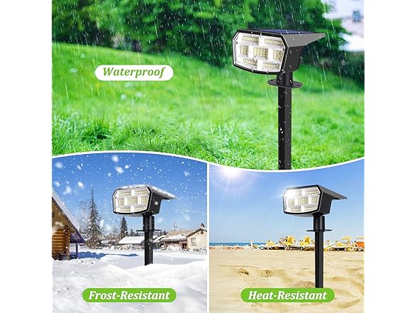 Sucolite 6-Pack Solar Spot Lights Outdoor Waterproof IP65