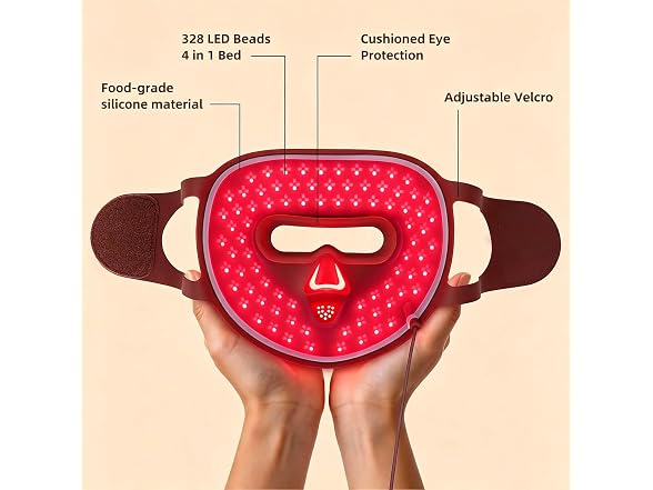 9D Red Light Therapy Mask