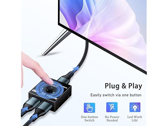 Bukeer HDMI Switcher 2 in 1 Out