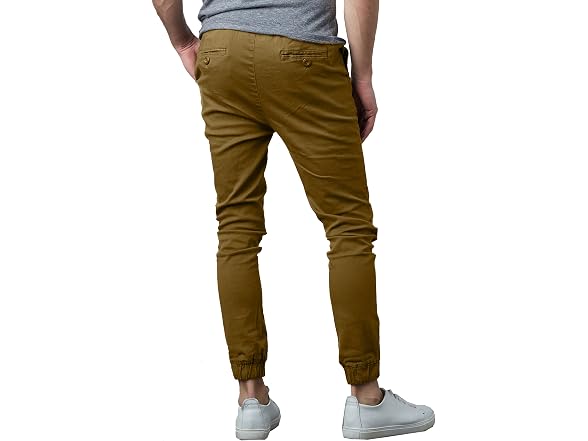 Galaxy by Harvic Men's Basic Stretch Twill Joggers