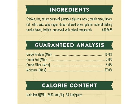 Zuke's Adventure Sticks Natural Dog Treats, 6oz Pouch