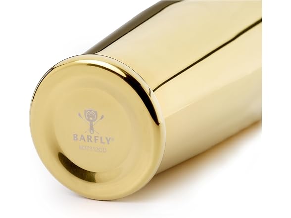 Barfly Cocktail Shaker with Weighted Bottom, Gold