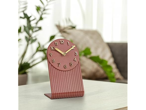 La Crosse Grooves Quartz Analog Tabletop Clock