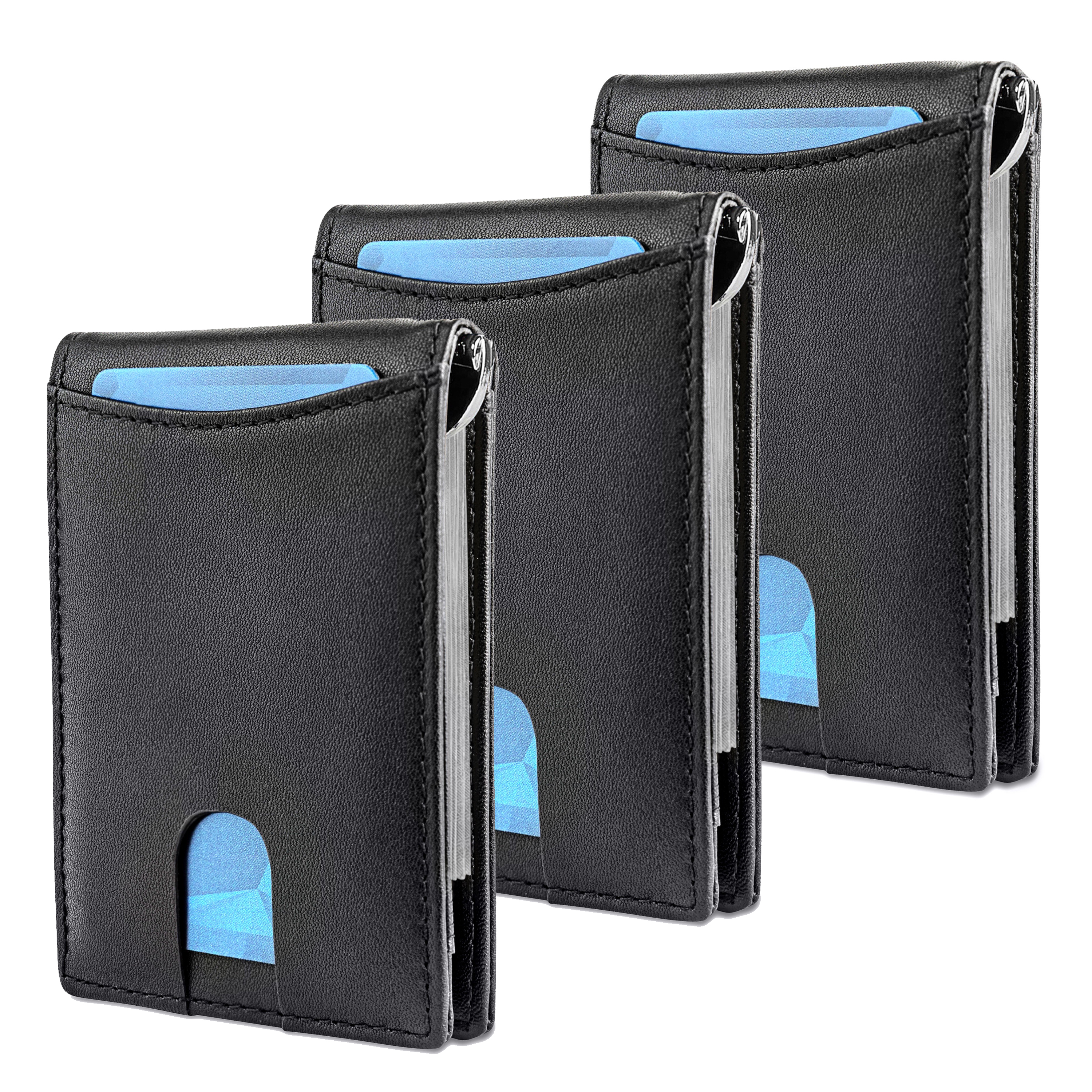 RFID Blocking Slim Leather Wallet - Gallery 11