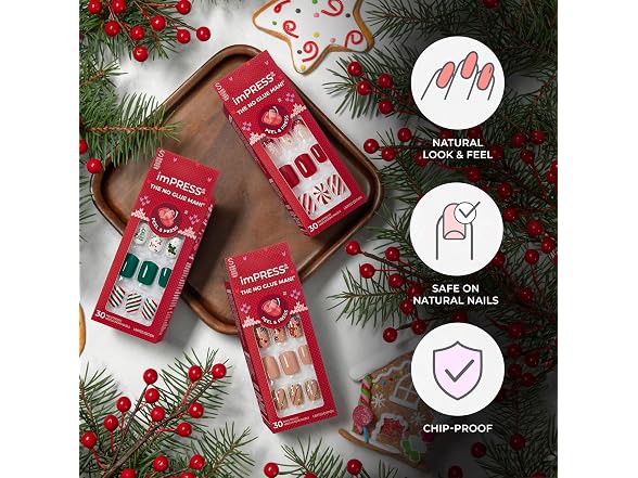 KISS imPRESS Holiday Nails Gift Set 3-Pack
