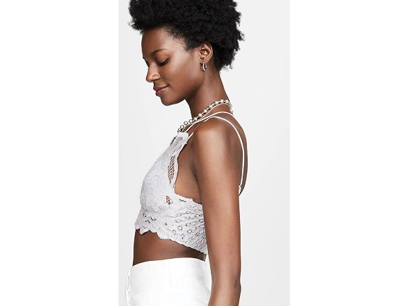 Free People Women (L) Adella Bralette Light Grey