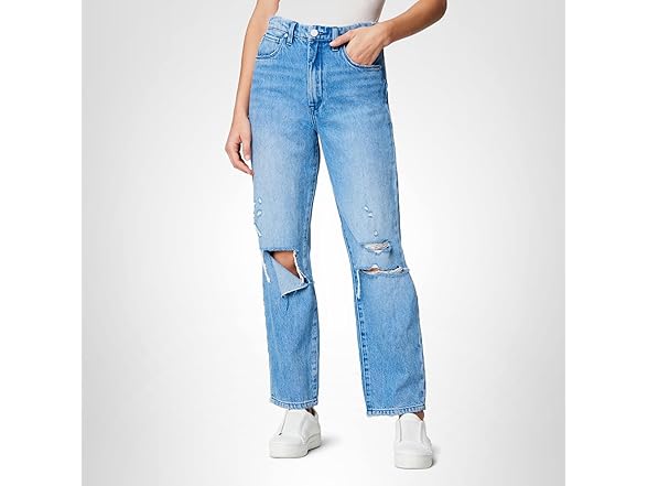 BLANKNYC Womens Relaxed Straight Leg Denim Jeans (26)