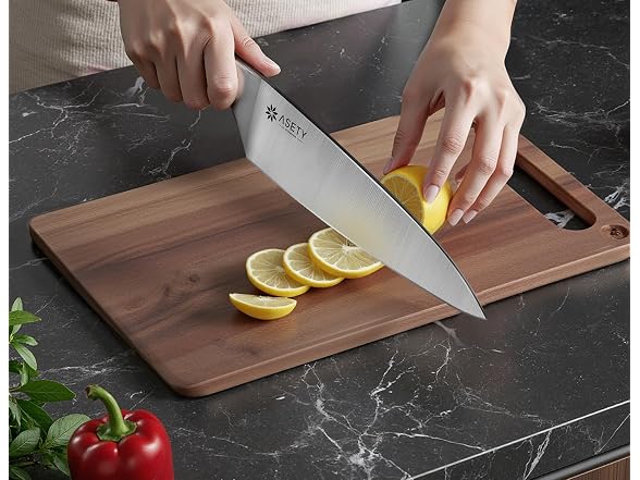 ASETY 15 PCS Stainless Steel Knife Set
