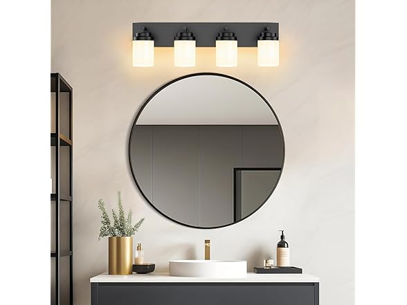 Modern LED 4-Light Bathroom Light Fixture
