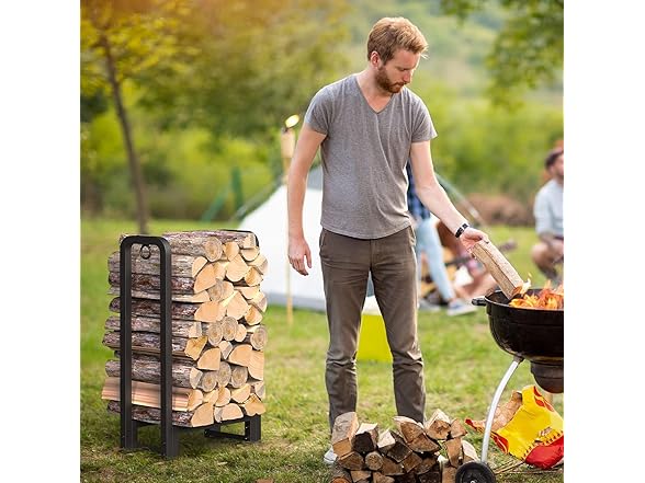 SunyesYoon Firewood Rack Outdoor 4ft