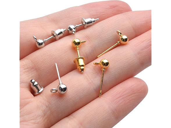 Aylifu Earring Posts and Backs,100pcs
