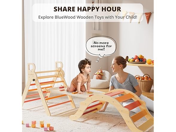 BlueWood W0720 Pikler Triangle Set
