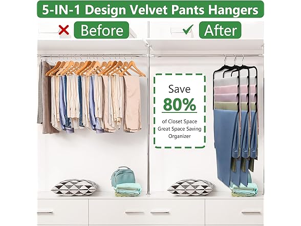 JUUBAOOPN Velvet Pants Hanger