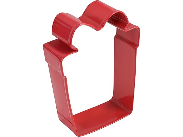 R&M Christmas Gift 3.5" Cookie Cutter, Red