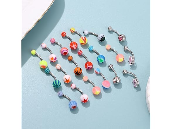 Taouzi Basketball Belly Rings