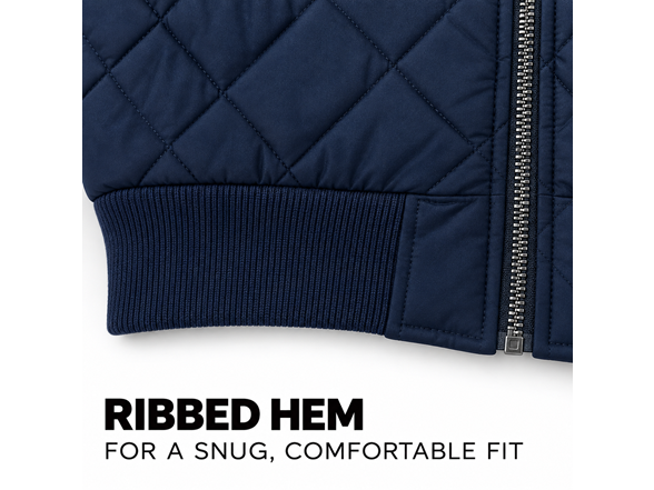 Mens Heavyweight Quilted Bomber Jacket
