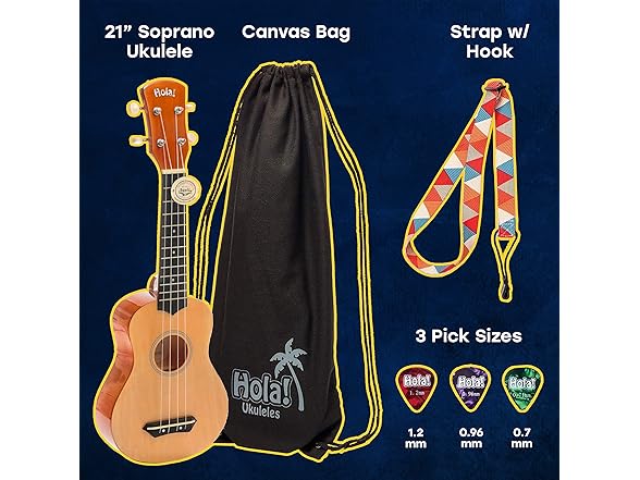 Hola! Music 21in Soprano Ukulele Bundle