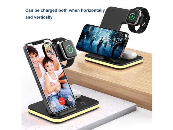 4-in-1 Wireless Charger with Night Light