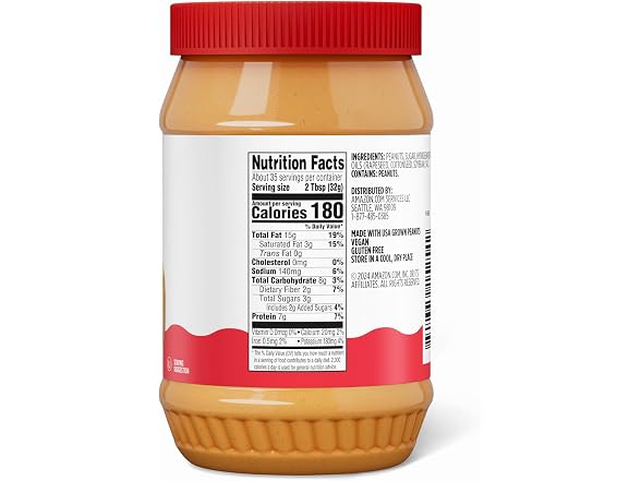 Amazon Grocery Amazon Brand - Happy Belly Creamy Peanut
