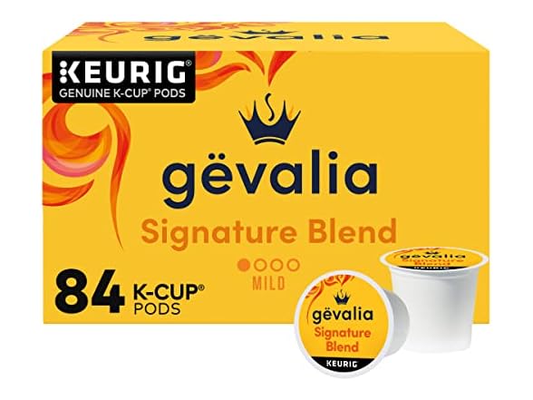 84CT Gevalia Signature Blend Mild Light Roast KCups