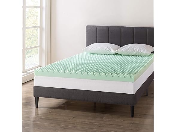 Best Price Mattress 4" Egg Crate Mattress Topper, Twin