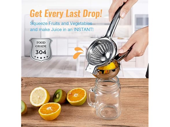 meidong Stainless Steel Lemon Squeezer