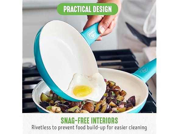 GreenLife Non Stick Fry Pan Set (7" & 10")