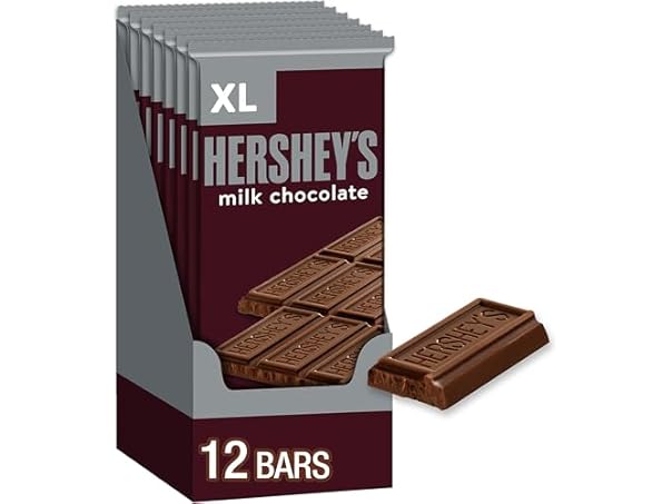 $16.99, Was $34.9725, 51% Off! Hersheys Milk Choc XL Bars 4.4oz 12ct dealfomo