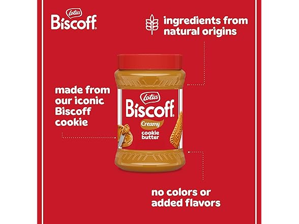 Lotus Biscoff Cookie Butter Spread, Creamy
