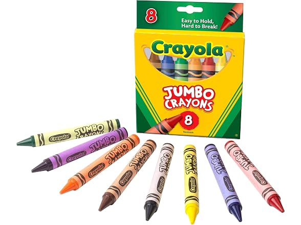 Crayola Jumbo Crayons - 8-Per Box