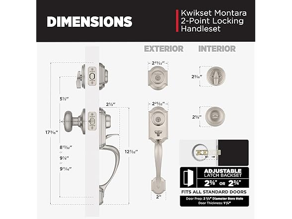 Kwikset Montara Handle and Deadbolt Set