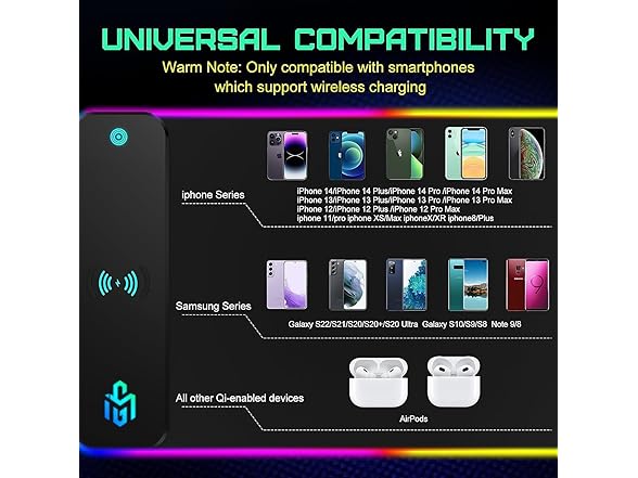 GIM 15W RGB Gaming Mouse Pad