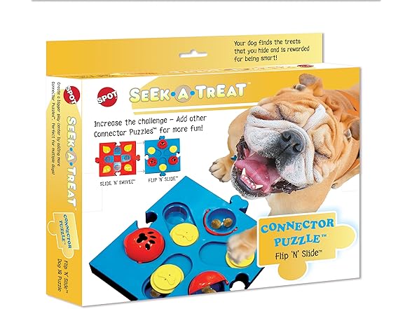 SPOT Seek-A-Treat Flip 'N' Slide Dog Toy