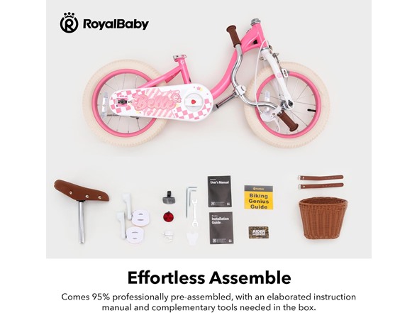 RoyalBaby Girls 14" Belle Bike