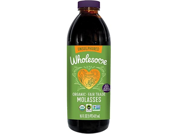 Wholesome Organic Blackstrap Molasses, 16 oz, 1-Pack