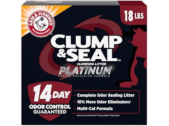 ARM & Hammer Clump & Seal Platinum Cat Litter