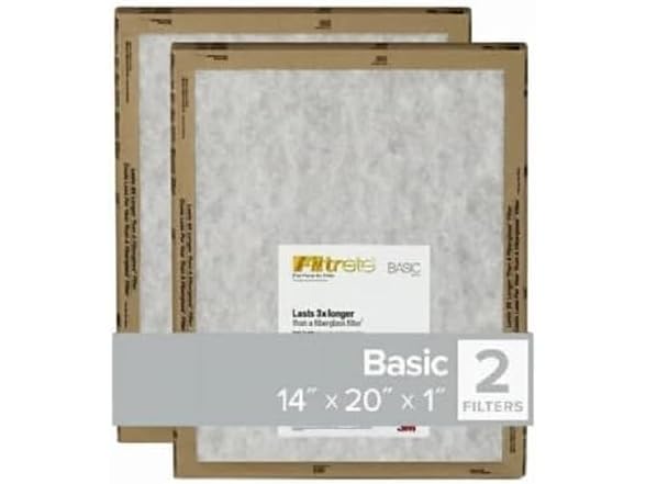 3M FPL05-2PK-24 14x20x1 Flat Pan Filter