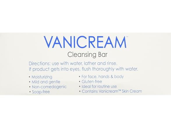 Vanicream Cleansing Bar Fragrance Free 3 9 Oz
