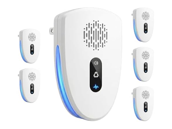 Ultrasonic Pest Repeller, 5 Pack