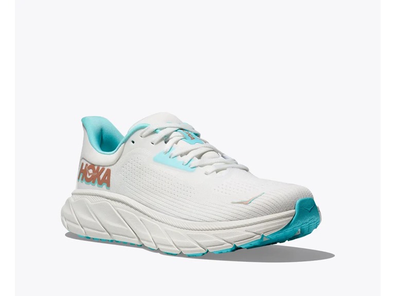 Hoka Arahi 7 Women's Shoes Frost/Rose Gold Size 8