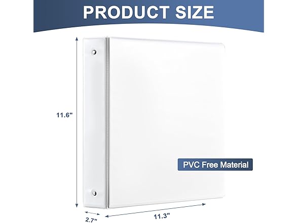 WEYIU 2-inch 3 Ring Binder