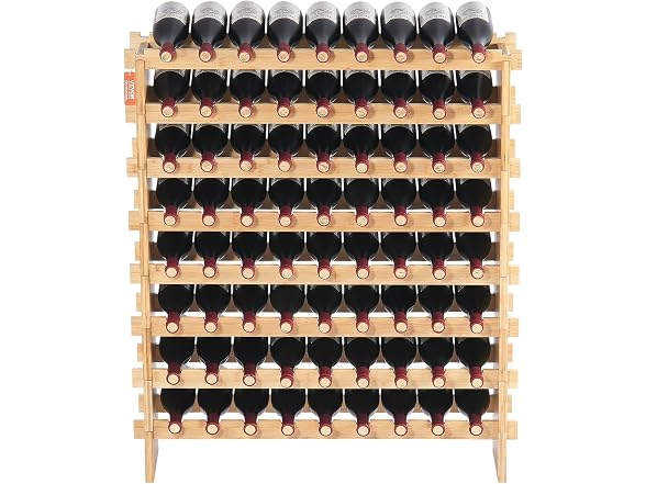 VEVOR 72 Bottle Stackable Modular Wine