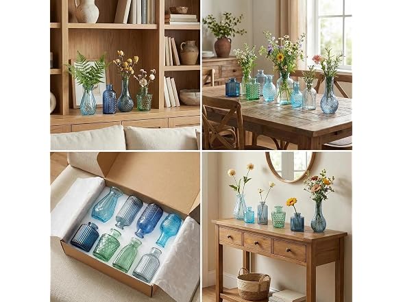 32 PCS Assorted Vintage Bud Vases