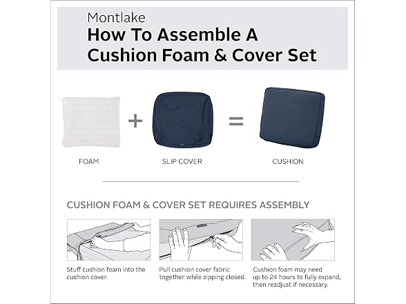 Classic Accessories Montlake Patio Lounge Back Cushion
